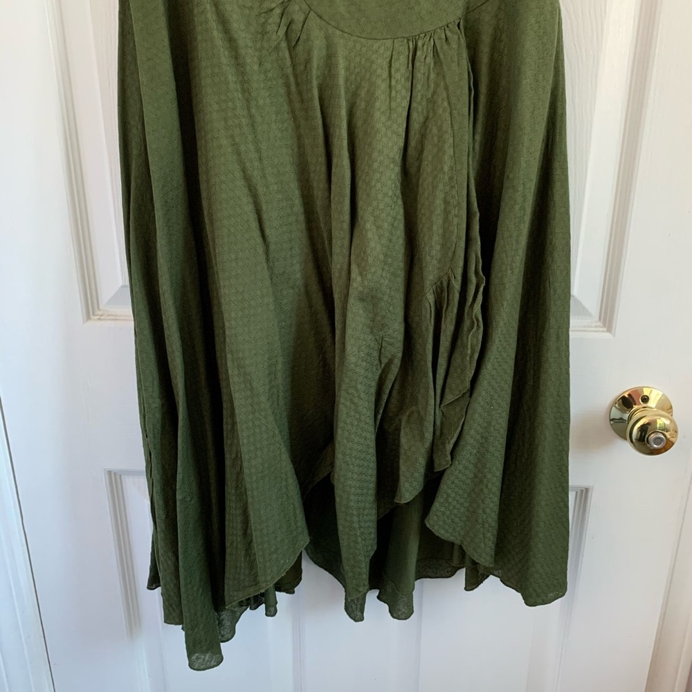 Anthropologie green skirt - Picture 3 of 8